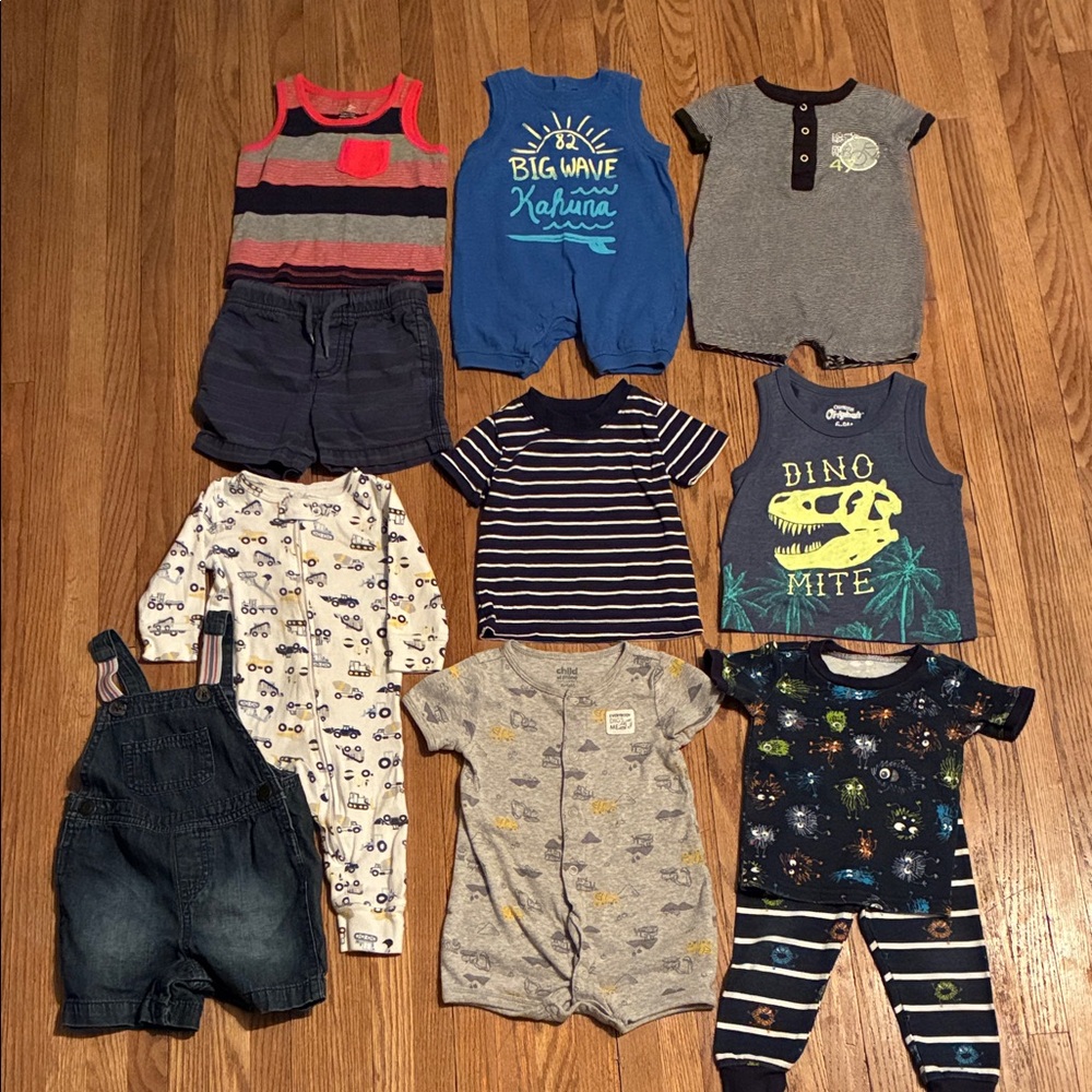 Carter's and Others Kids Sets - Blue, Gray, Black, White